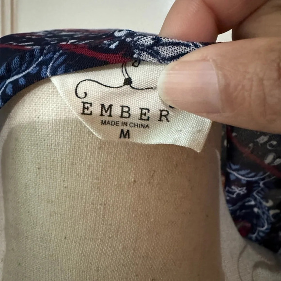 Ember Women's Duster Kimono Open Front Size Medium - Picture 5 of 5